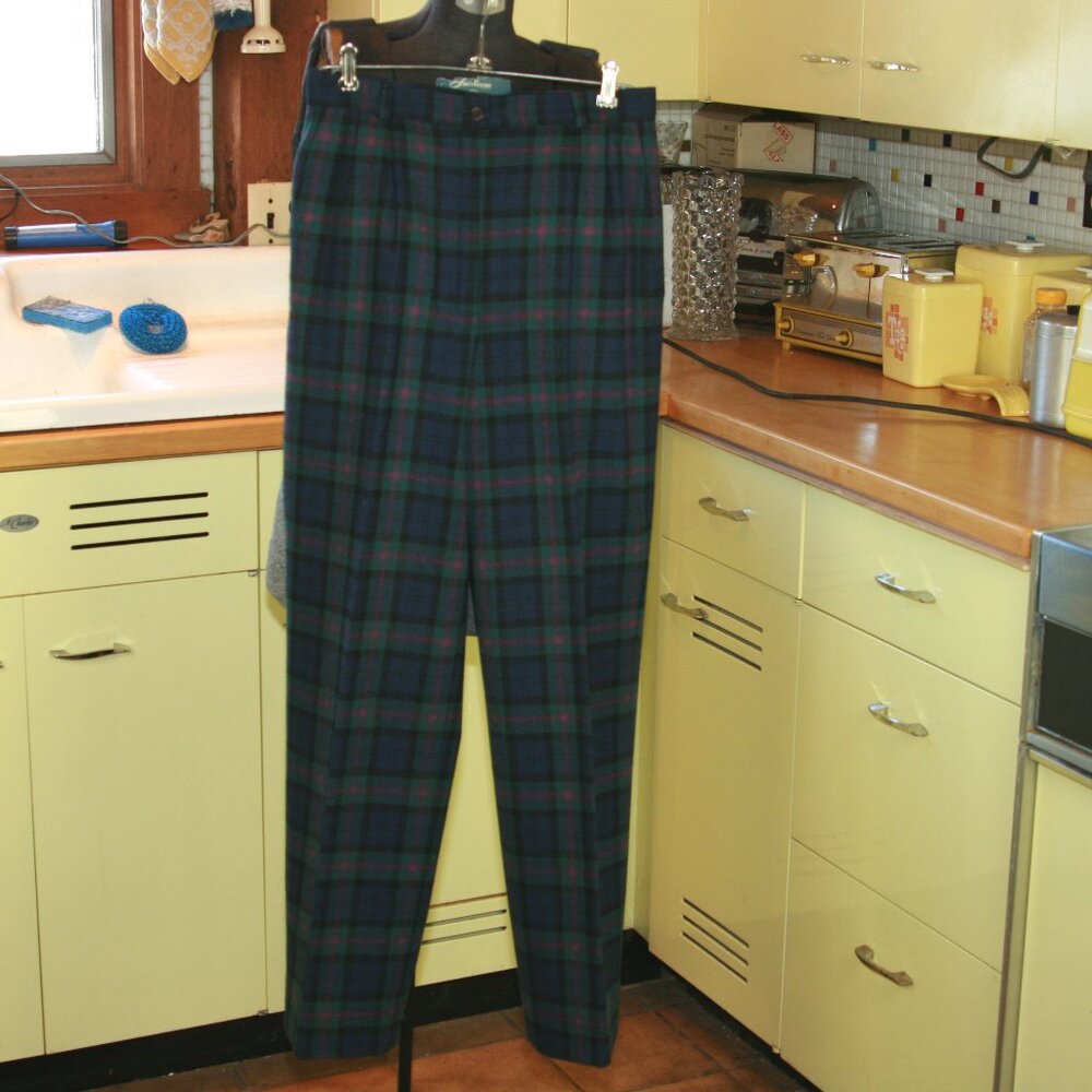 Pendleton Wool Plaid Pants Women's Dress Attire